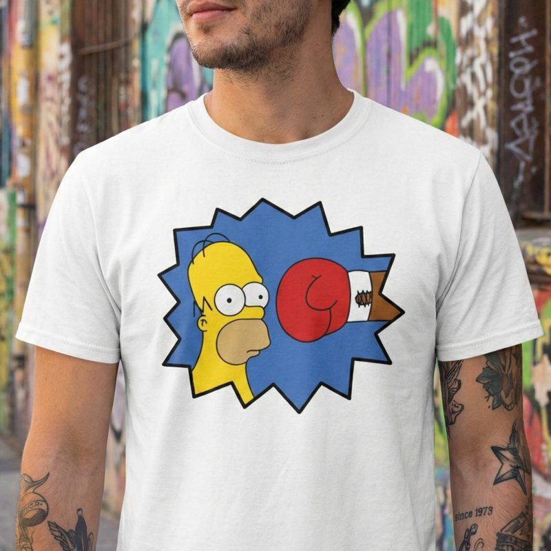 Polera Homero Simpson vs. Drederick Tatum