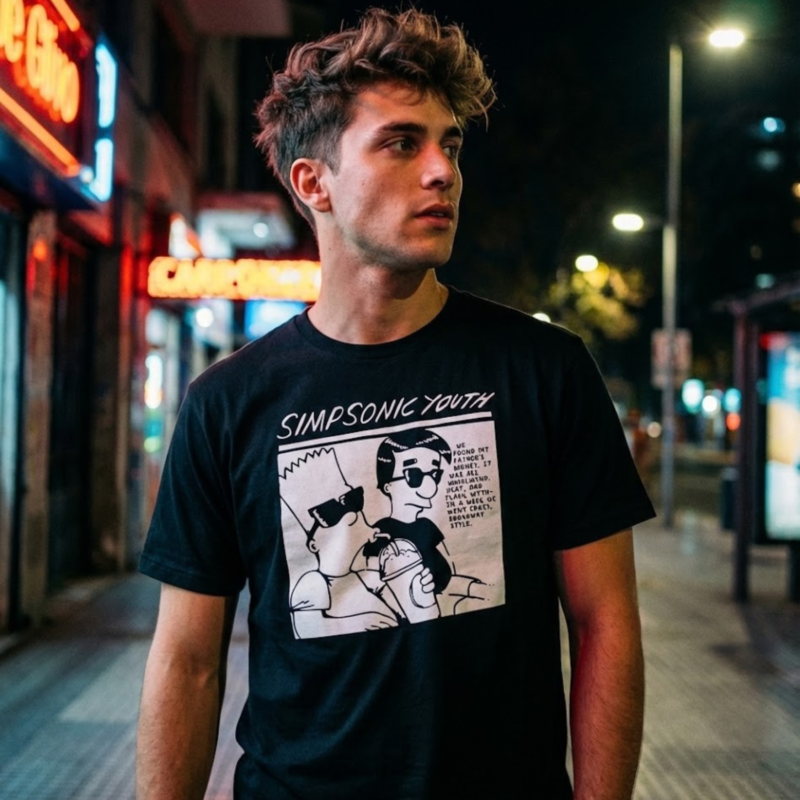 Polera "Simpsonic Youth" - Goo Album Parody