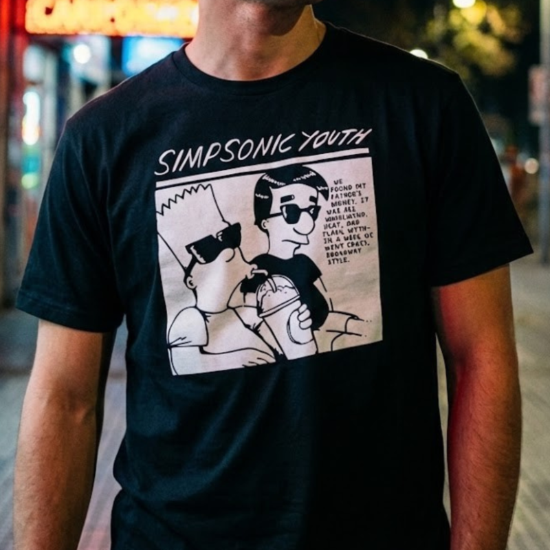 Polera "Simpsonic Youth" - Goo Album Parody