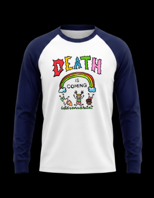 EN LA ESPALDA MUCHACHO (7) Polera Raglan Death – Rainbow Chaos